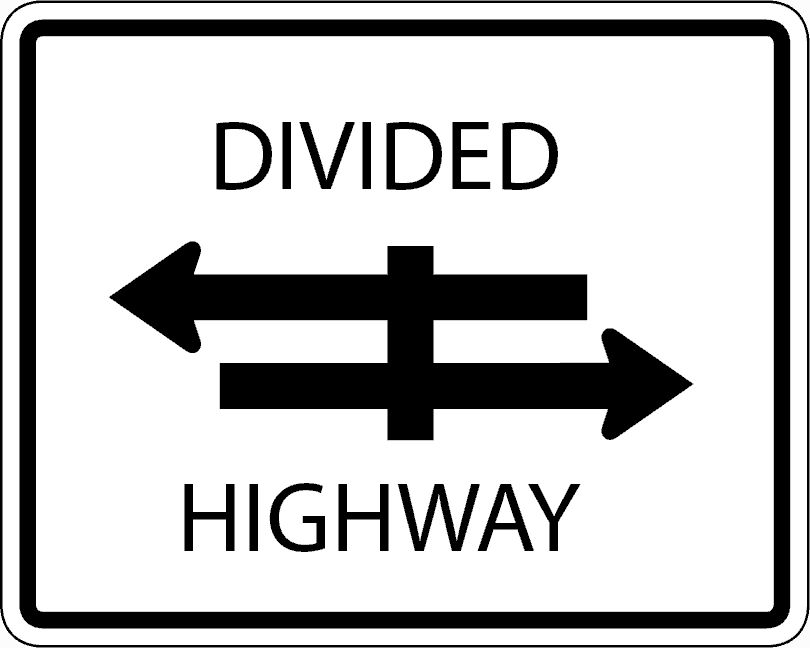 Divided highway