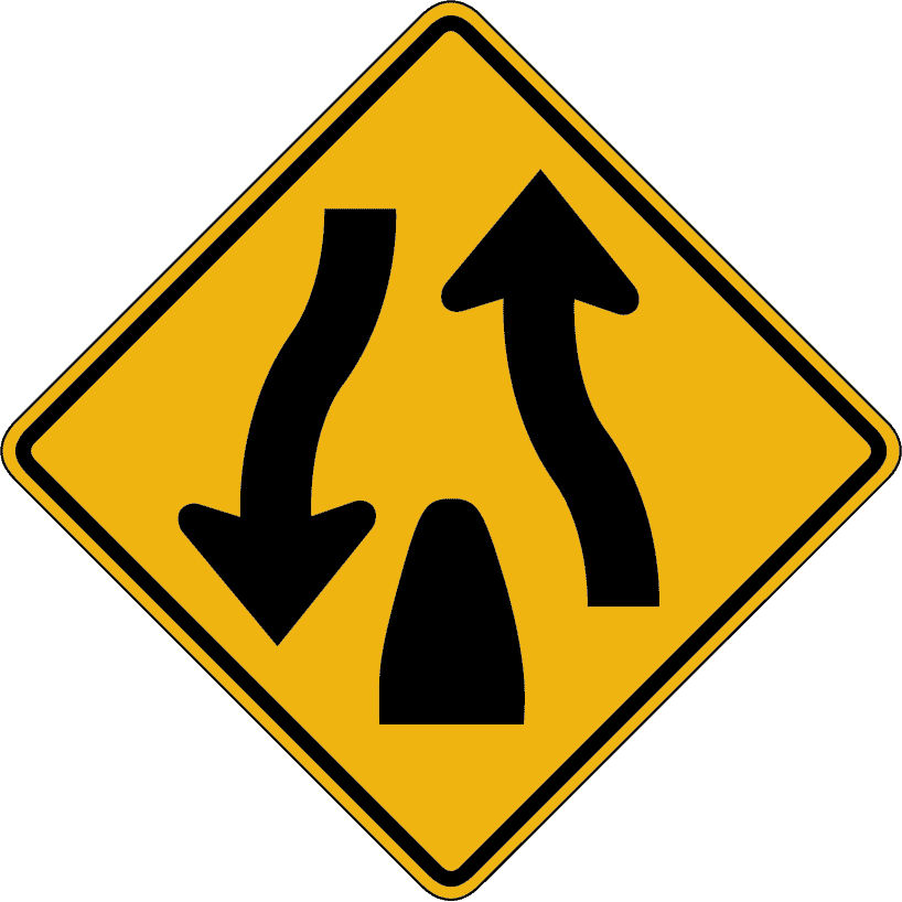 Divided highway ends