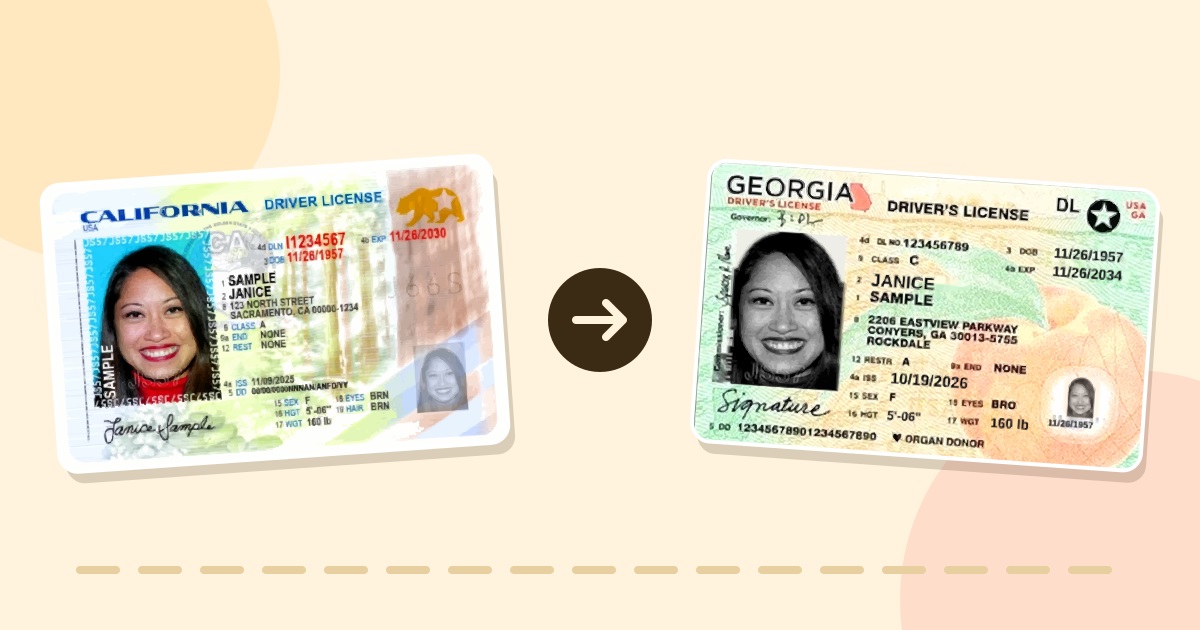 Chuyển từ California sang Georgia: Có phải thi lại bằng lái không?