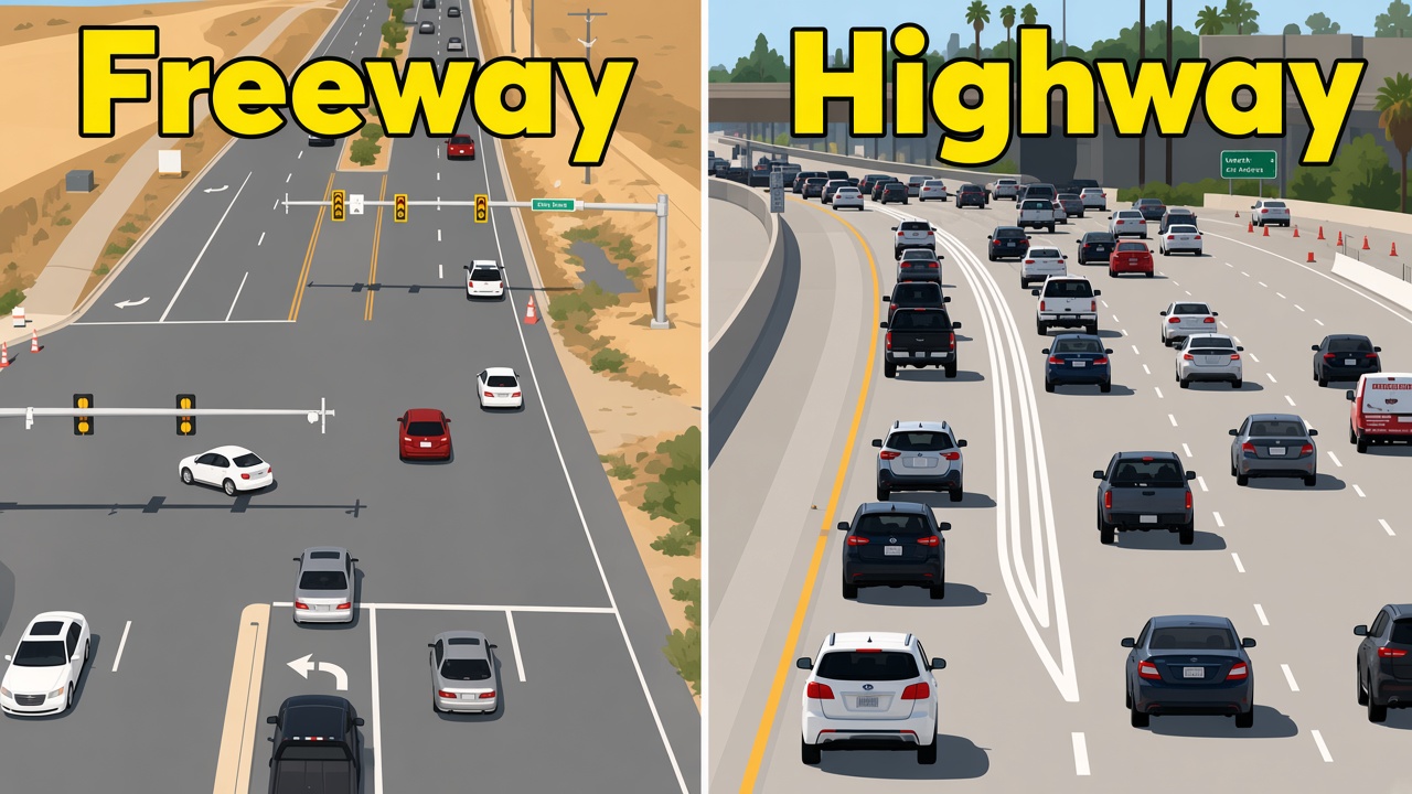 Highway và Freeway ở Mỹ khác nhau thế nào?