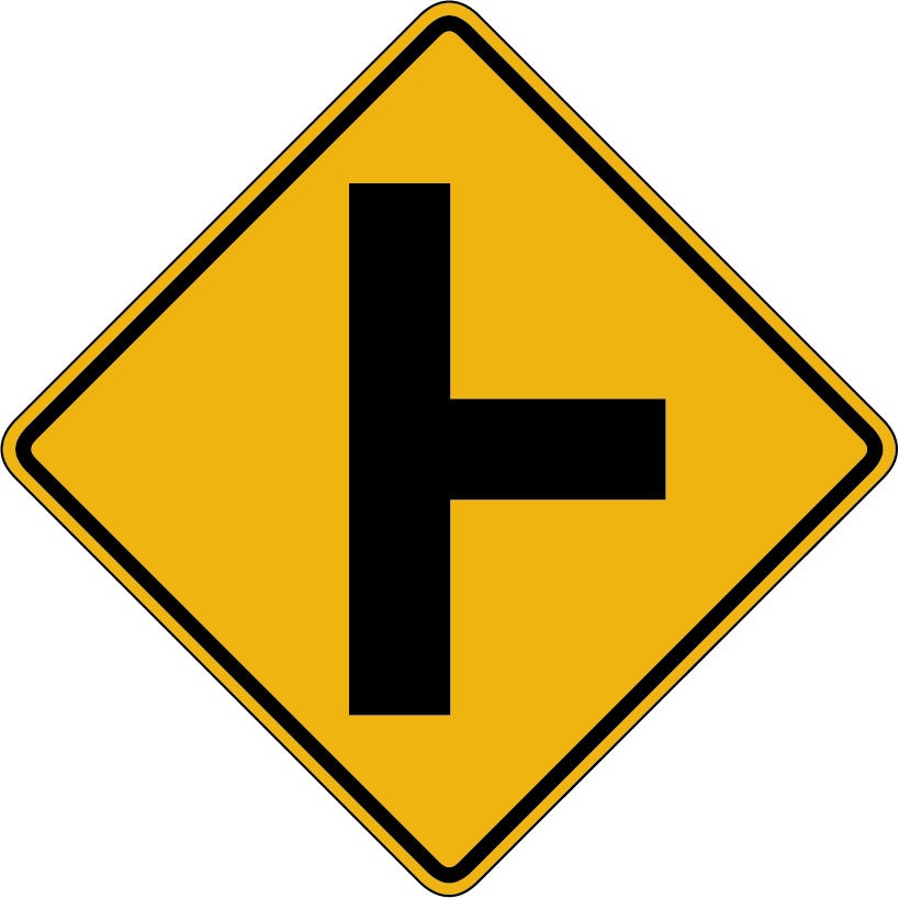 Side road intersection 