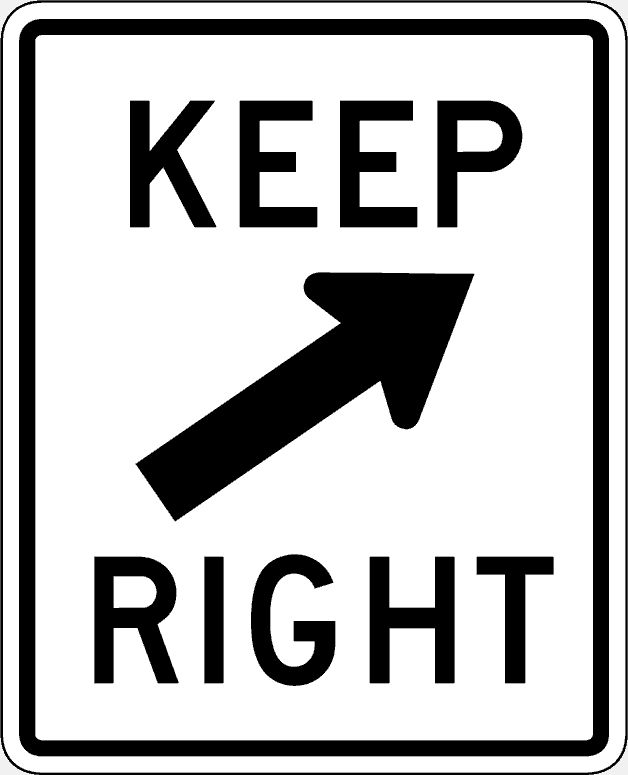 Keep right 1
