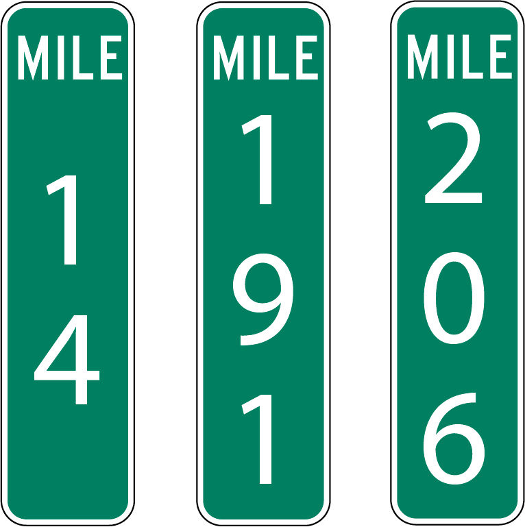 Mile marker