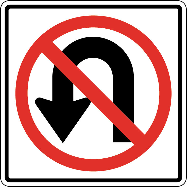 No u-turn