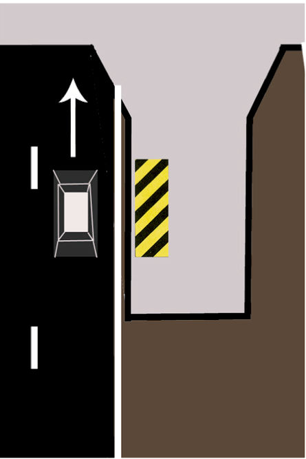 Right hazard marker