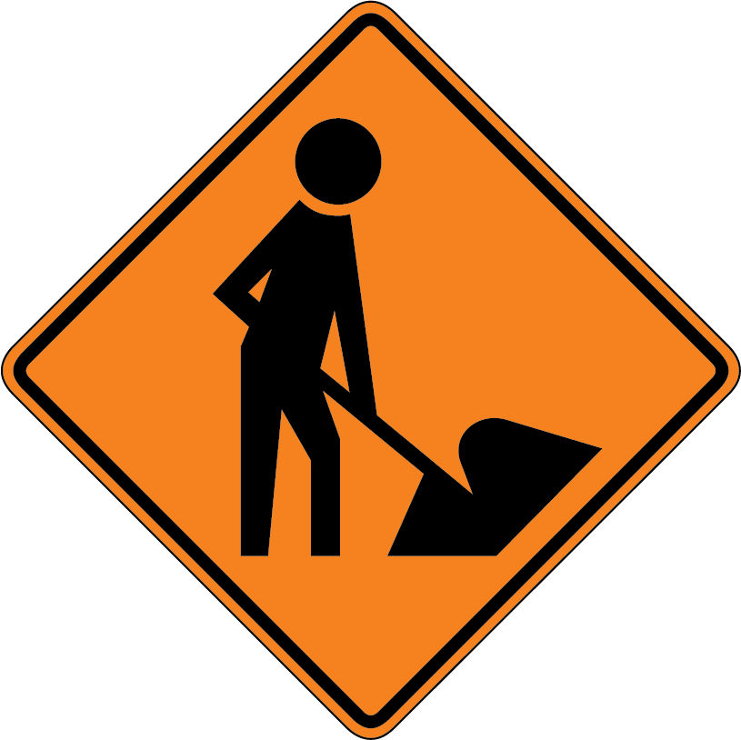 Workers ahead