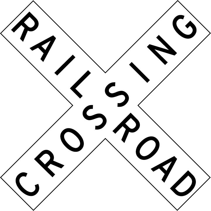 Railroad crossbuck