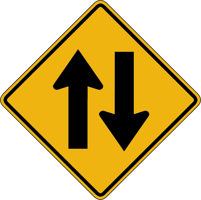 Two-way traffic ahead